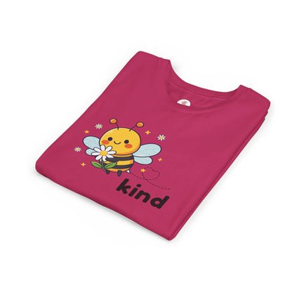 Kids Bee "Kind" T-Shirt — Cute Bumblebee Graphic Youth Tee