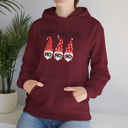 Christmas Gnome Hoodie — Merry Christmas Ho Ho Ho Holiday Sweatshirt