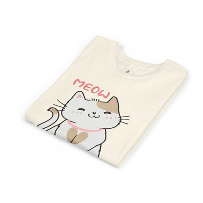 Cute 'Meow' Kitten Youth Tee - Adorable Cat Graphic