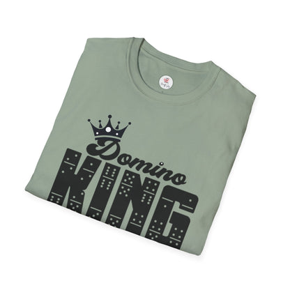 Domino King T-Shirt — Crowned Dominoes Graphic Tee for Game Night