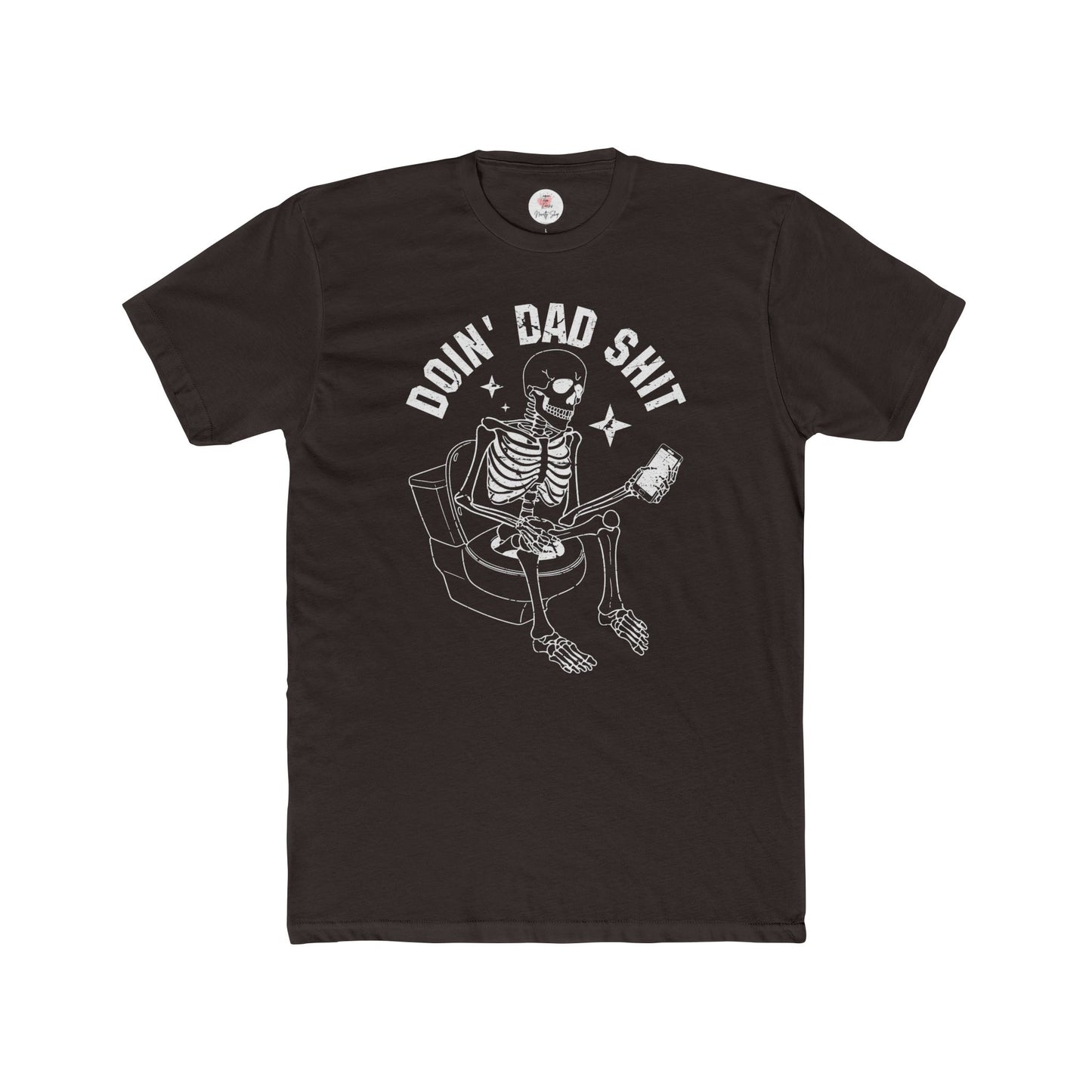 Doin' Dad Shit Skeleton Cotton Crew T-shirt