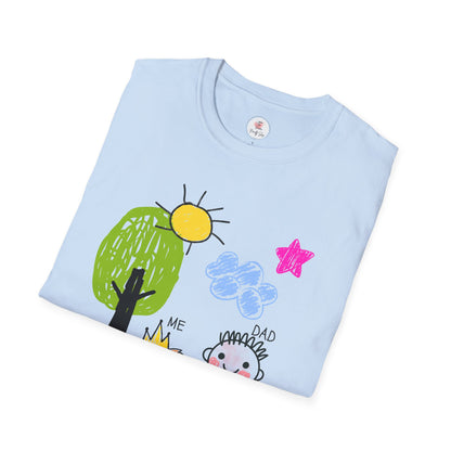 ME & DAD Kids' Handprint Father's Day T-Shirt — Cute Child Drawing Tee