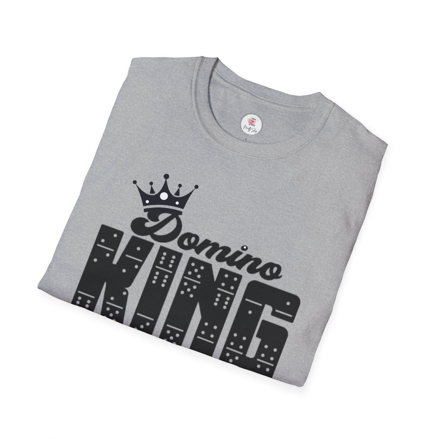 Domino King T-Shirt — Crowned Dominoes Graphic Tee for Game Night