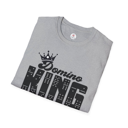 Domino King T-Shirt — Crowned Dominoes Graphic Tee for Game Night