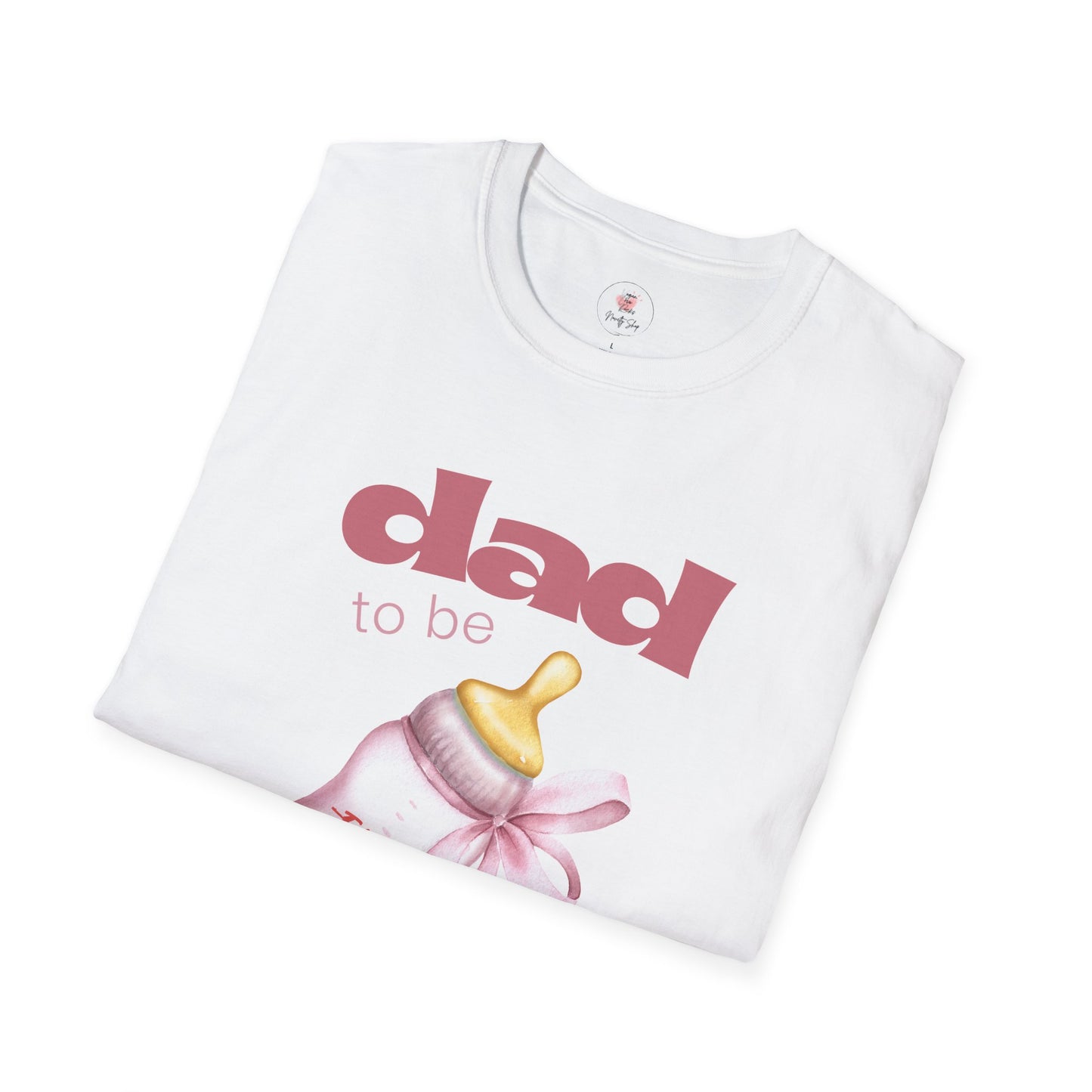 Dad-To-Be Baby Bottle Tee — New Dad Announcement Shirt