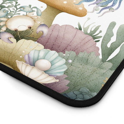 Cute Underwater Sea Life Desk Mat