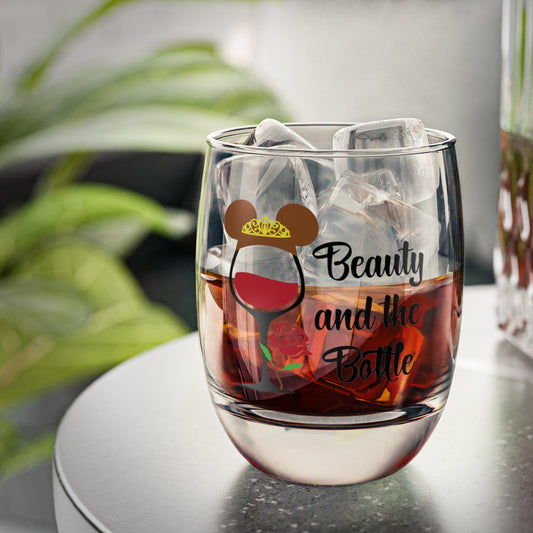 Whiskey Glass — "Beauty and the Bottle" Disney-Inspired Drinkware