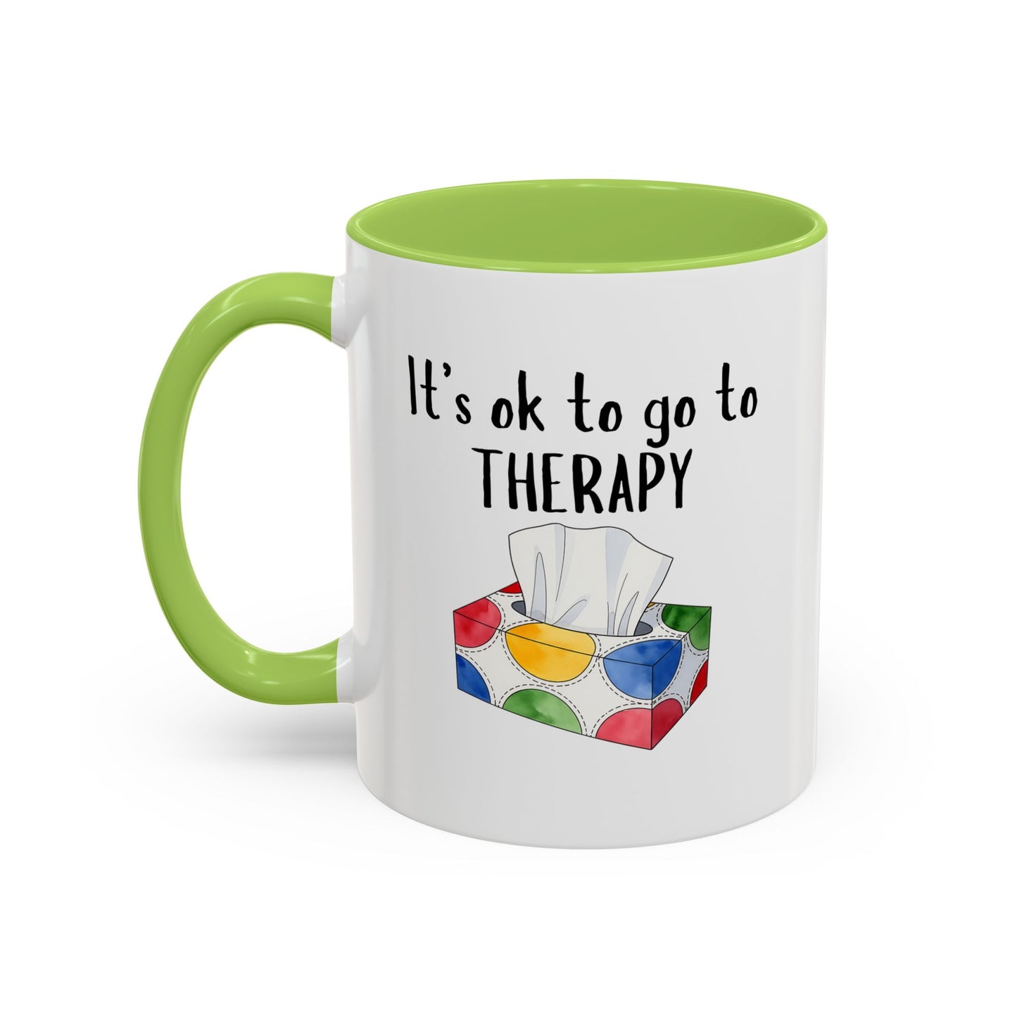It's OK to Go to Therapy Coffee Mug — Inspirational Mental Health Gift