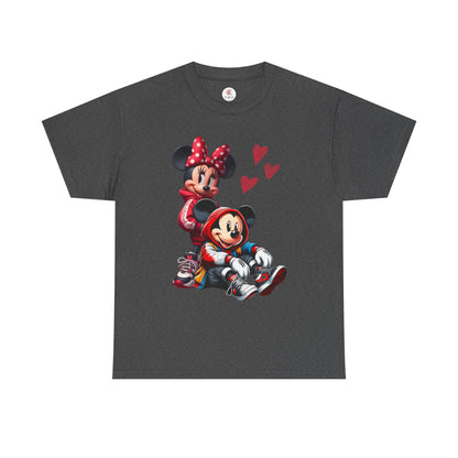 Mickey & Minnie Hearts T-Shirt, Disney Couples Shirt