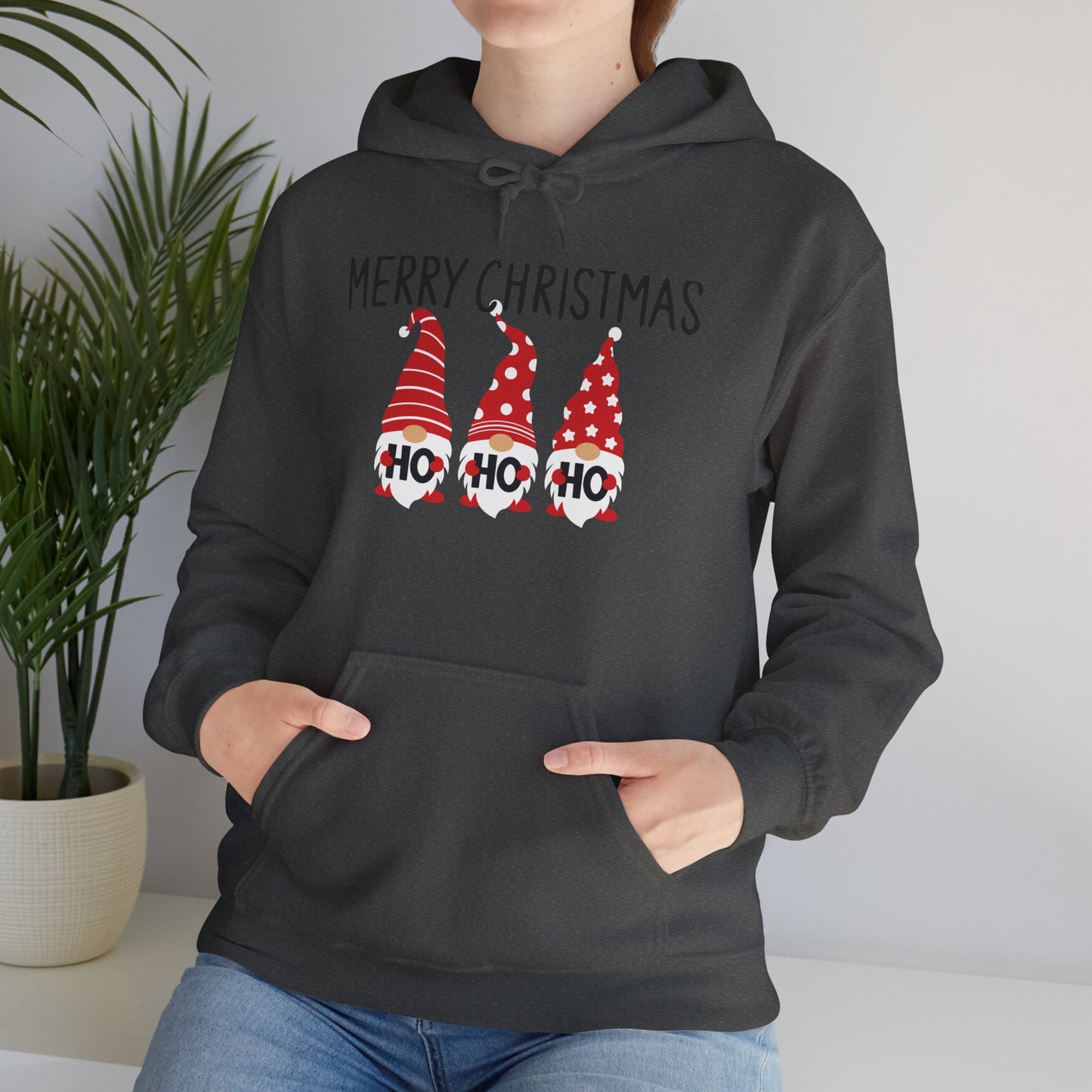 Christmas Gnome Hoodie — Merry Christmas Ho Ho Ho Holiday Sweatshirt
