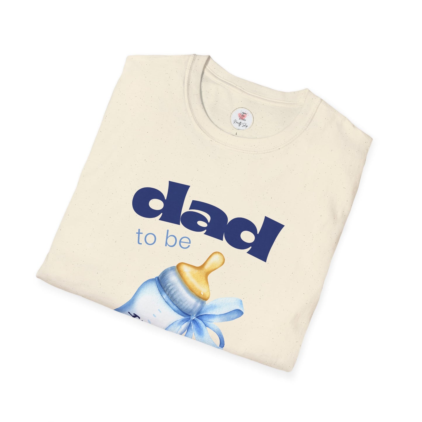 Dad-To-Be Baby Bottle Tee — New Dad Announcement Shirt