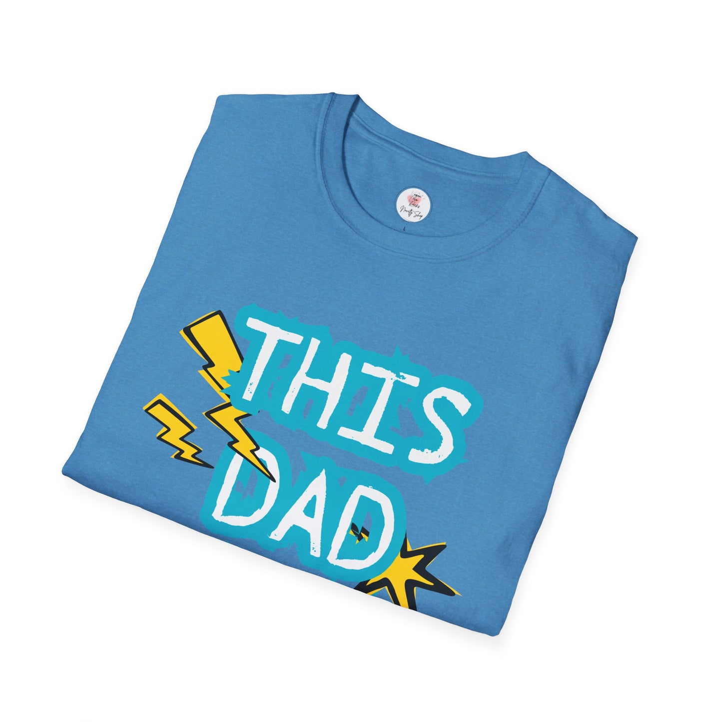 This Dad Rocks T-Shirt — Fun Retro Lightning Father’s Day Tee