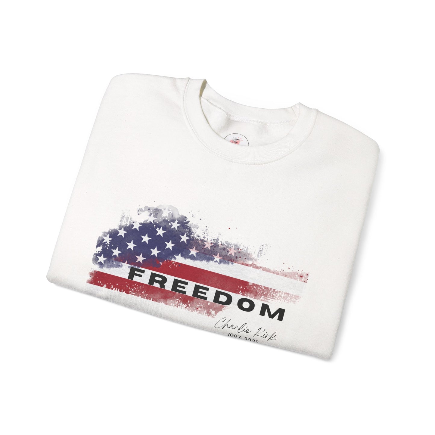 Patriot Charlie Kirk Freedom Crewneck Sweatshirt