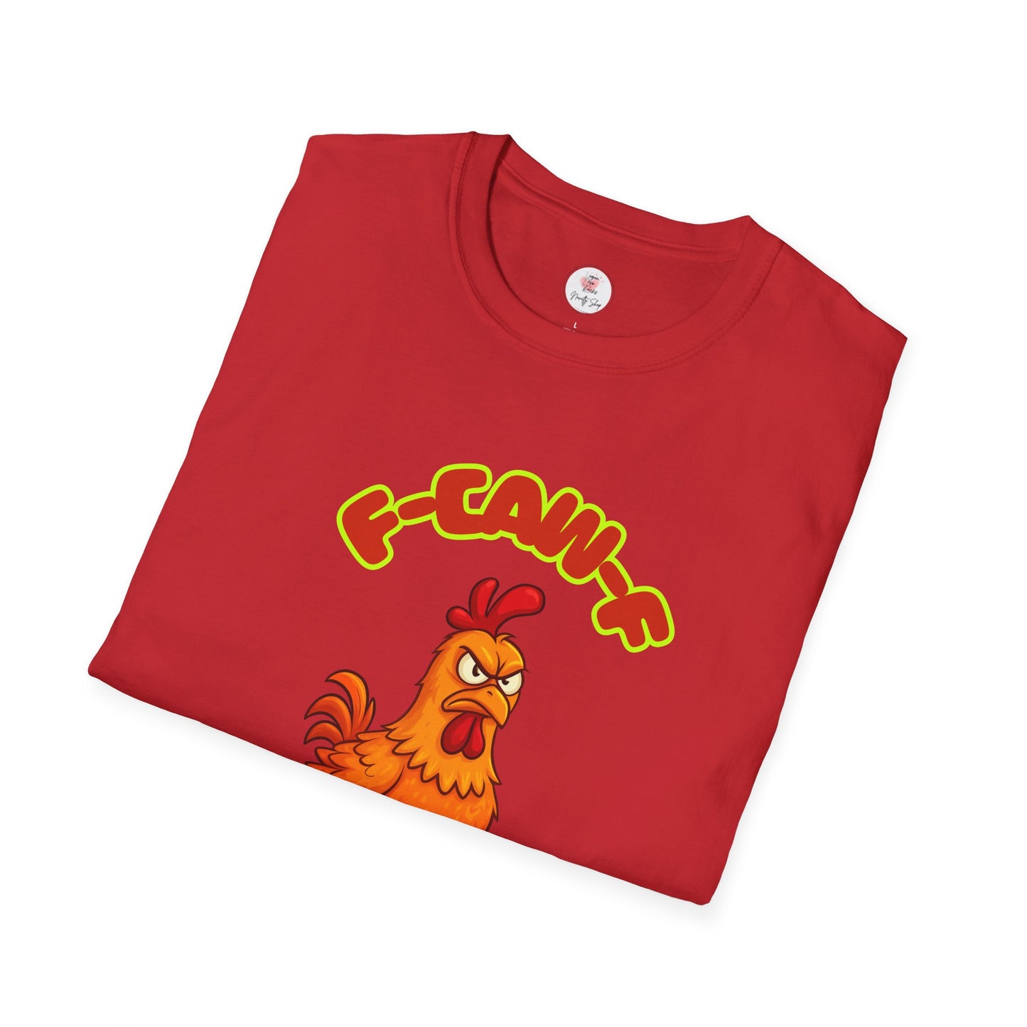 Rooster Funny Illustration T-Shirt — F-CAW-F Graphic Tee