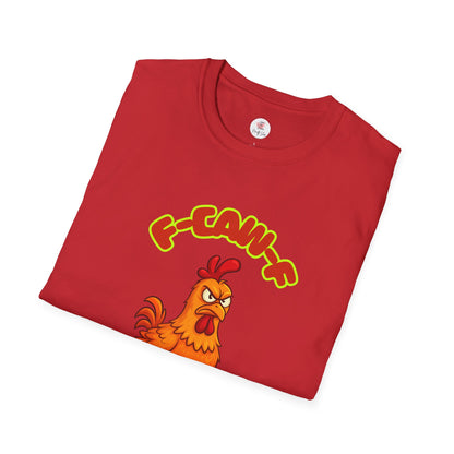Rooster Funny Illustration T-Shirt — F-CAW-F Graphic Tee