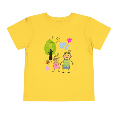 Toddler Tee — Cute Hand-Drawn 'Me & Dad' Family Shirt for Kids