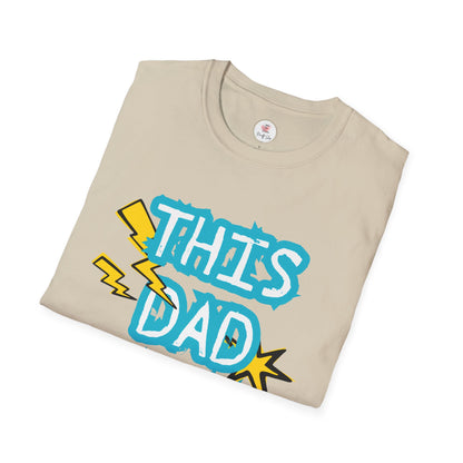 This Dad Rocks T-Shirt — Fun Retro Lightning Father’s Day Tee