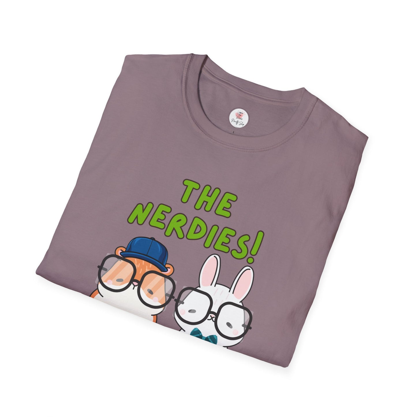 The Nerdies! Cute Animal Nerds Graphic T-Shirt