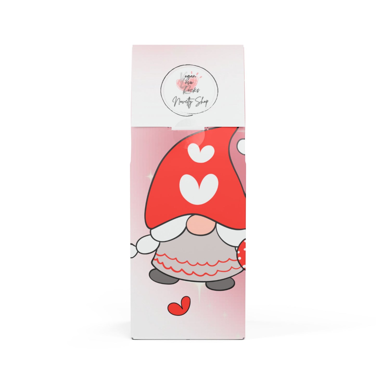 Rock Creek Coffee Blend (Medium Roast) 3 Gnomes Celebrating Love - Coffee Packaging