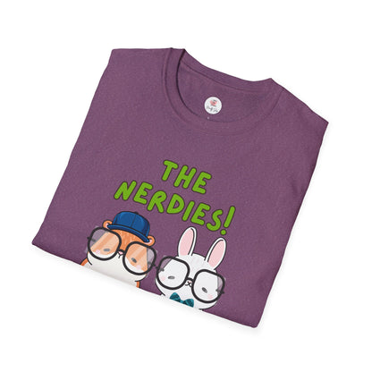 The Nerdies! Cute Animal Nerds Graphic T-Shirt