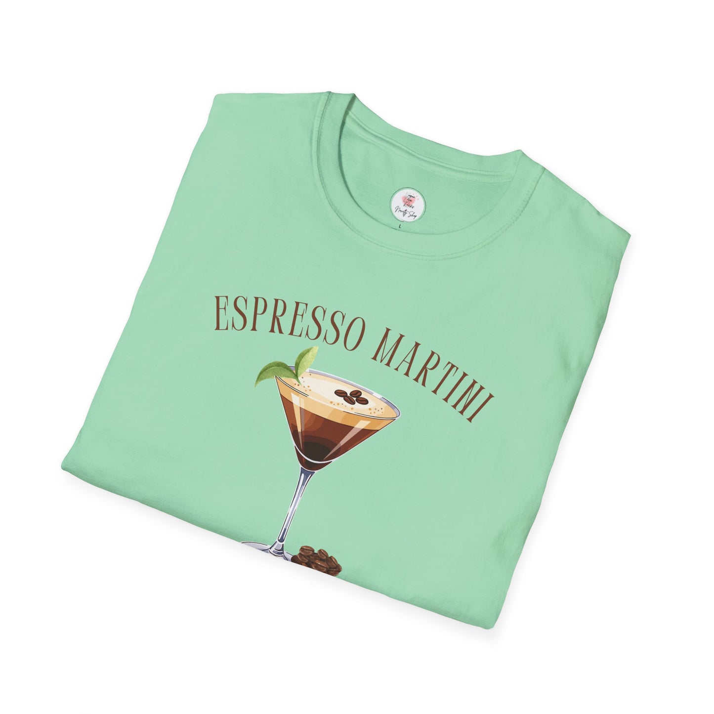 Espresso Martini Social Club T-Shirt — 'It's Tini Time' Cocktail Tee