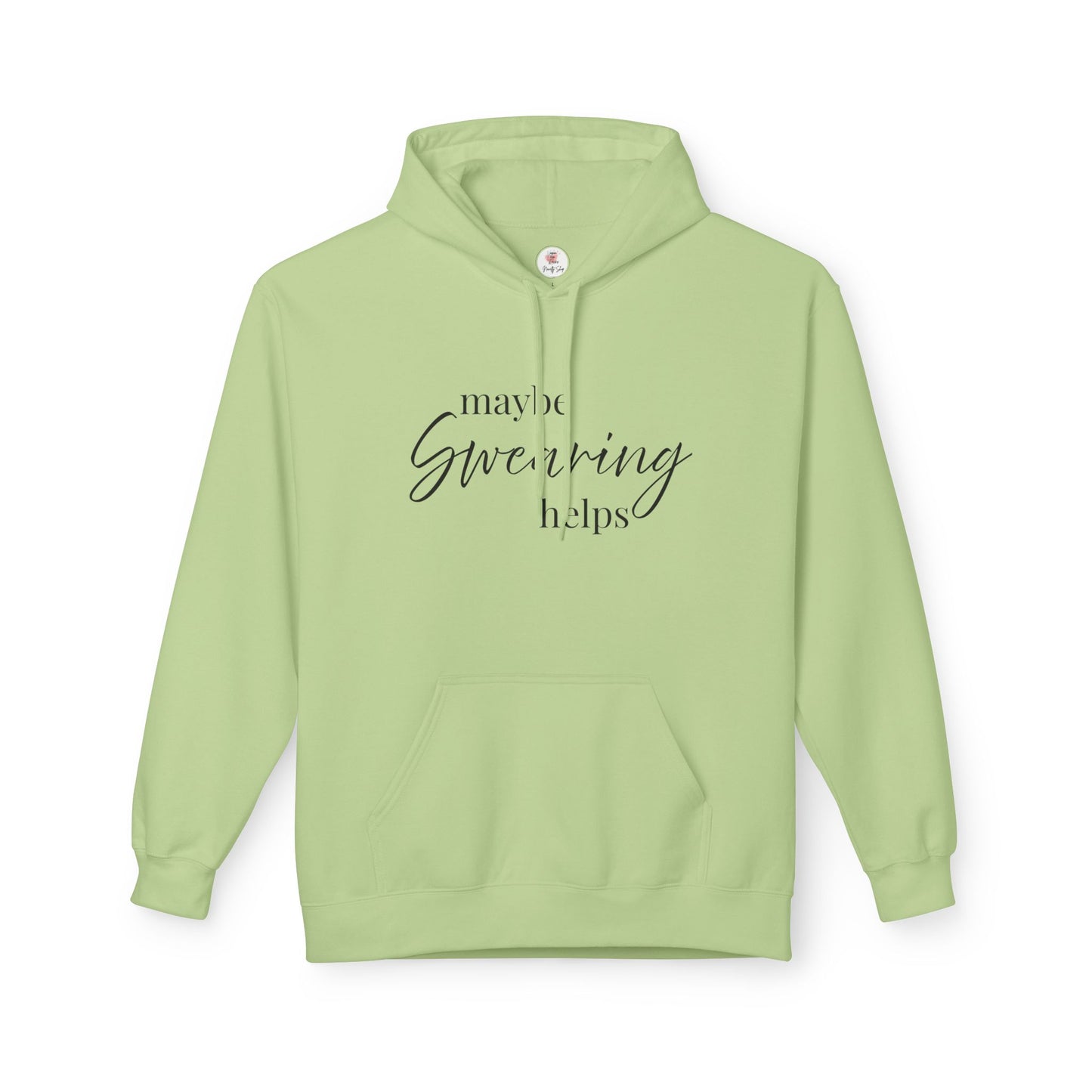 Maybe Swearing Helps Hoodie — Funny Cozy Graphic Hoodie